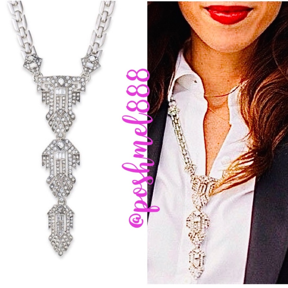 Stella & Dot | Casablanca Rhinestone+Silver Versatile 3-in-1 Statement N…